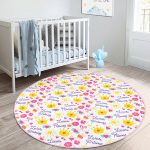 - RealHomes Dijital Baskılı Kaymaz Tabanlı Comfort Çocuk Odası Yuvarlak Halı - Realhomes  Little Princess Yazılı Çocuk & Genç Odası Makinede Yıkanabilir Kaymaz Tabanlı Yuvarlak Çocuk Halısı Realhomes