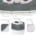 - RealHomes Dijital Baskılı Kaymaz Tabanlı Comfort Çocuk Odası Yuvarlak Halı - Realhomes  Fashion Girl Çocuk & Genç Odası Makinede Yıkanabilir Kaymaz Tabanlı Yuvarlak Çocuk Halısı Realhomes