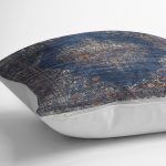 - K11011-Gorsel-3 - Realhomes  RealHomes Lacivert Zeminde Osmanlı Motifli Altın Detay Desenli Dijital Baskılı Yastık Kırlent Kılıfı Realhomes