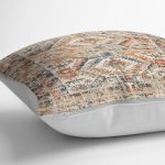 - K11015-Gorsel-3 - Realhomes RealHomes Krem Zeminde Osmanlı Motifli Kilim Desenli Dijital Baskılı Yastık Kırlent Kılıfı Realhomes