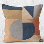 - K11016-Gorsel-2 - Realhomes RealHomes Pastel Zeminde Modern Motifli Geometrik Desenli Dijital Baskılı Yastık Kırlent Kılıfı Realhomes