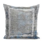 - K11042-Gorsel - Realhomes RealHomes Renkli Zeminde Çerçeve Motifli Eskitme Desenli Dijital Baskılı Yastık Kırlent Kılıfı Realhomes