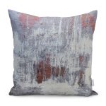 - K11053-Gorsel - Realhomes RealHomes Renkli Zeminde Halı Motifli Modern Desenli Dijital Baskılı Yastık Kırlent Kılıfı Realhomes