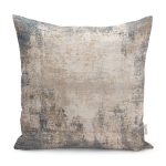 - K11056-Gorsel - Realhomes RealHomes Renkli Zeminde Halı Motifli Modern Desenli Dijital Baskılı Yastık Kırlent Kılıfı Realhomes