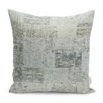 - K11057-Gorsel - Realhomes RealHomes Renkli Zeminde Halı Motifli Modern Desenli Dijital Baskılı Yastık Kırlent Kılıfı Realhomes