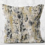 RealHomes Renkli Zeminde Soyut Motifli Duvar Desenli Dijital Baskılı Yastık Kırlent Kılıfı Realhomes