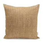 RealHomes Bej Zeminde Hasır Motifli Jüt Desenli Dijital Baskılı Yastık Kırlent Kılıfı Realhomes
