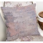 - K11086-Gorsel-1 - Realhomes RealHomes Gri Zeminde Eskitme Motifli Antik Desenli Dijital Baskılı Yastık Kırlent Kılıfı Realhomes