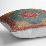 - K11087-Gorsel-3 - Realhomes RealHomes Kırmızı Zeminde Osmanlı Motifli Uşak Desenli Dijital Baskılı Yastık Kırlent Kılıfı Realhomes