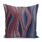 - K11092-Gorsel - Realhomes RealHomes Kanvas Temalı Geometrik Motifli Modern Sanat Desenli Dijital Baskılı Yastık Kırlent Kılıfı Realhomes