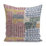 - K11097-Gorsel - Realhomes RealHomes Krem Zeminde Geometrik Motifli Boya Desenli Dijital Baskılı Yastık Kırlent Kılıfı Realhomes