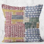 - K11097-Gorsel-2 - Realhomes RealHomes Krem Zeminde Geometrik Motifli Boya Desenli Dijital Baskılı Yastık Kırlent Kılıfı Realhomes