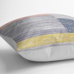 RealHomes Eskitme Tasarımlı Kilim Motifli Boyama Desenli Dijital Baskılı Yastık Kırlent Kılıfı Realhomes