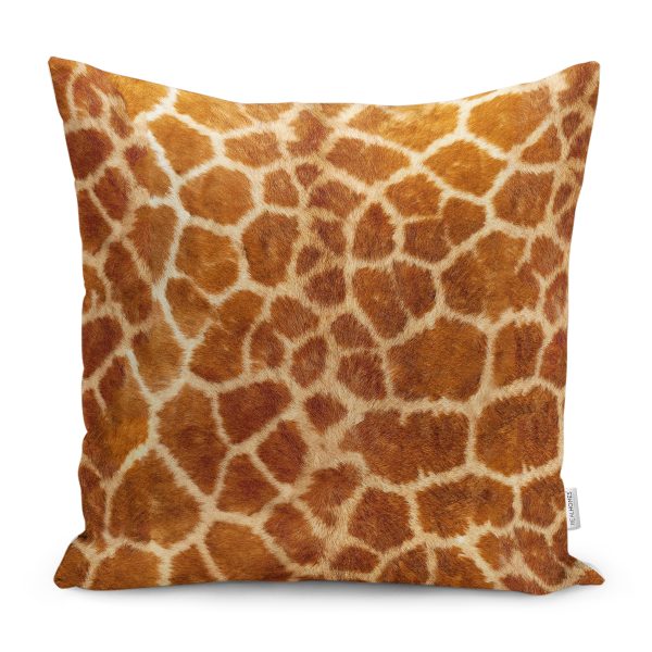 - K11120-Gorsel - Realhomes  RealHomes Krem - Kahverengi Zeminde Çerçeveli Geleneksel Desenli Dijital Baskılı Yastık Kırlent Kılıfı Realhomes