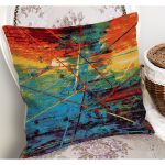 - K11152-Gorsel-1 - Realhomes RealHomes Kanvas Temalı Yağlı Boya Motifli Modern Sanat Desenli Dijital Baskılı Yastık Kırlent Kılıfı Realhomes