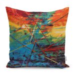 - K11152-Gorsel - Realhomes RealHomes Kanvas Temalı Yağlı Boya Motifli Modern Sanat Desenli Dijital Baskılı Yastık Kırlent Kılıfı Realhomes