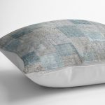 - K11161-Gorsel-3 - Realhomes RealHomes Krem - Mavi Zeminde Patchwork Motifli Geleneksel Desenli Dijital Baskılı Yastık Kırlent Kılıfı Realhomes