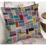 - K11165-Gorsel-1 - Realhomes RealHomes Anadolu Patchwork Motifli Yöresel Desenli Dijital Baskılı Yastık Kırlent Kılıfı Realhomes