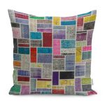 - K11165-Gorsel - Realhomes RealHomes Anadolu Patchwork Motifli Yöresel Desenli Dijital Baskılı Yastık Kırlent Kılıfı Realhomes