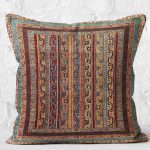 - K11171-Gorsel-2 - Realhomes RealHomes Patchwork Zeminde Hereke Motifli Kilim Desenli Dijital Baskılı Yastık Kırlent Kılıfı Realhomes