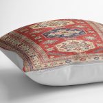 - K11174-Gorsel-3 - Realhomes RealHomes Kırmızı Zeminde Yöresel Motifli Osmanlı Desenli Dijital Baskılı Yastık Kırlent Kılıfı Realhomes