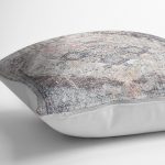 - K11201-Gorsel-3 - Realhomes RealHomes Krem Zeminde Antik Motifli Göbekli Halı Desenli Dijital Baskılı Yastık Kırlent Kılıfı Realhomes