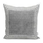 - K11205-Gorsel - Realhomes RealHomes Gri Zeminde Çerçeveli Motifli Antik Desenli Dijital Baskılı Yastık Kırlent Kılıfı Realhomes