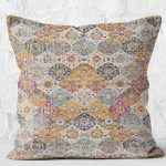 - K11212-Gorsel-2 - Realhomes RealHomes Antika Eskitme Motifli Uşak Desenli Dijital Baskılı Yastık Kırlent Kılıfı Realhomes