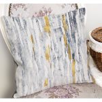 - K11223-Gorsel-1 - Realhomes RealHomes Mavi Zeminde Eskitme Motifli Antik Desenli Dijital Baskılı Yastık Kırlent Kılıfı Realhomes