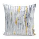 - K11223-Gorsel - Realhomes RealHomes Mavi Zeminde Eskitme Motifli Antik Desenli Dijital Baskılı Yastık Kırlent Kılıfı Realhomes