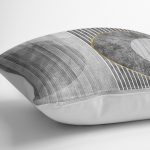 - K11226-Gorsel-3 - Realhomes RealHomes Gri Zeminde Çizgili Geometrik Desenli Dijital Baskılı Yastık Kırlent Kılıfı Realhomes