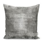 - K11244-Gorsel - Realhomes  RealHomes Gri Zeminde Eskitme Motifli Retro Desenli Dijital Baskılı Yastık Kırlent Kılıfı Realhomes