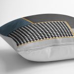 - K11248-Gorsel-3 - Realhomes RealHomes Gri Zeminde Geometrik Motifli Kazayağı Desenli Dijital Baskılı Yastık Kırlent Kılıfı Realhomes