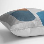 - K11251-Gorsel-3 - Realhomes RealHomes Mavi Zeminde Geometrik Motifli Modern Sanat Desenli Dijital Baskılı Yastık Kırlent Kılıfı Realhomes