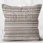 - K11257-Gorsel-2 - Realhomes RealHomes Krem Zeminde Çizgili Örme Desenli Dijital Baskılı Yastık Kırlent Kılıfı Realhomes