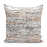 - K11258-Gorsel - Realhomes RealHomes Krem Zeminde Eskitme Motifli Örme Desenli Dijital Baskılı Yastık Kırlent Kılıfı Realhomes