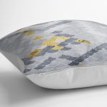 - K11268-Gorsel-3 - Realhomes RealHomes Gold - Gri Zeminde Pul Motifli Geometrik Desenli Dijital Baskılı Yastık Kırlent Kılıfı Realhomes