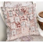 - K11273-Gorsel-1 - Realhomes RealHomes Krem Zeminde Etnik Motifli Geleneksel Desenli Dijital Baskılı Yastık Kırlent Kılıfı Realhomes