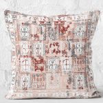 - K11273-Gorsel-2 - Realhomes RealHomes Krem Zeminde Etnik Motifli Geleneksel Desenli Dijital Baskılı Yastık Kırlent Kılıfı Realhomes