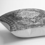 - K11297-Gorsel-3 - Realhomes RealHomes Gri Zeminde Yöresel Motifli Eskitme Desenli Dijital Baskılı Yastık Kırlent Kılıfı Realhomes