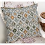 - K11304-Gorsel-1 - Realhomes RealHomes Geleneksel Temalı Kilim Motifli Pers Desenli Dijital Baskılı Yastık Kırlent Kılıfı Realhomes