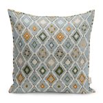 - K11304-Gorsel - Realhomes RealHomes Geleneksel Temalı Kilim Motifli Pers Desenli Dijital Baskılı Yastık Kırlent Kılıfı Realhomes