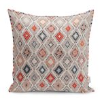 - K11305-Gorsel - Realhomes RealHomes Çok Renkli Kilim Motifli Pers Desenli Dijital Baskılı Yastık Kırlent Kılıfı Realhomes