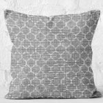 - K11316-Gorsel-2 - Realhomes RealHomes Gri Zeminde Morrocan Motifli Eskitme Desenli Dijital Baskılı Yastık Kırlent Kılıfı Realhomes