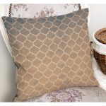 RealHomes Krem Zeminde Morrocan Motifli Otantik Desenli Dijital Baskılı Yastık Kırlent Kılıfı Realhomes