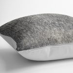 - K11346-Gorsel-3 - Realhomes  RealHomes Siyah - Füme Zeminde Örme Motifli Otantik Desenli Dijital Baskılı Yastık Kırlent Kılıfı Realhomes