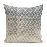 - K11358-Gorsel - Realhomes  RealHomes Krem Zeminde Baklava Motifli Eskitme Desenli Dijital Baskılı Yastık Kırlent Kılıfı Realhomes