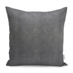 - K11360-Gorsel - Realhomes RealHomes Füme Zeminde Dokuma Halı Motifli Eskitme Desenli Dijital Baskılı Yastık Kırlent Kılıfı Realhomes