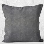 - K11360-Gorsel-2 - Realhomes RealHomes Füme Zeminde Dokuma Halı Motifli Eskitme Desenli Dijital Baskılı Yastık Kırlent Kılıfı Realhomes