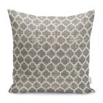 - K11364-Gorsel - Realhomes  RealHomes Krem Zeminde Morrocan Motifli Otantik Desenli Dijital Baskılı Yastık Kırlent Kılıfı Realhomes